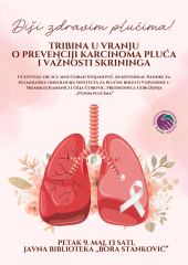 Tribina o prevenciji karcinoma pluća danas u biblioteci „Bora Stanković”
